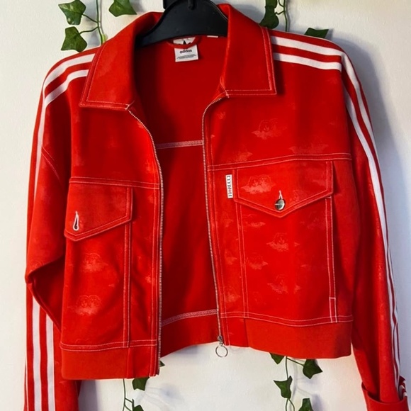 Adidas Fiorucci Red Jacquard Jacket - Picture 5 of 6